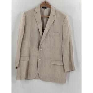 Brooks Brothers Tan Striped Blazer